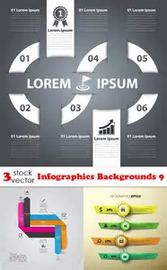 Vectors - Infographics Backgrounds 9
