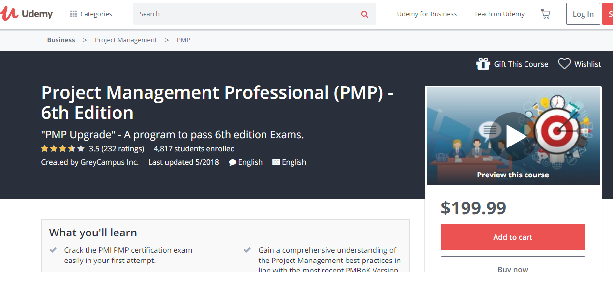 project management professional pmp certification preferred