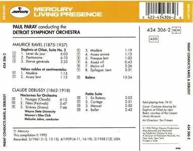 Paul Paray, Detroit Symphony Orchestra - Paray Conducts Ravel & Debussy (1992) {Mercury} **[RE-UP]**