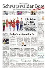 Schwarzwälder Bote Blumberg - 14. Dezember 2017