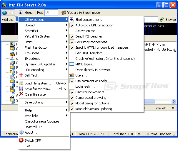 Http File Server 2.2a Build 140 Freeware