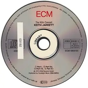 Keith Jarrett - The Koln Concert (1975) {ECM 1064/65} [Re-Up]