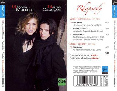 Gautier Capucon & Gabriela Montero - Rhapsody: Cello Sonatas by Rachmaninov & Prokofiev (2008)