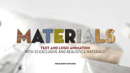 Materials - Project for After Effects (VideoHive)