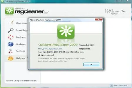 Quicksys RegCleaner 2009 2.1.0.209