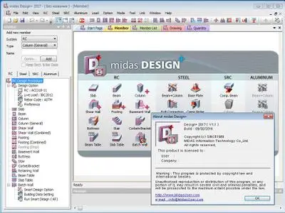 midas Design+ 2017 version 1.1