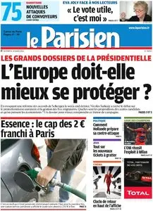 Le Parisien + Cahier Paris du Mercredi 14 Mars 2012