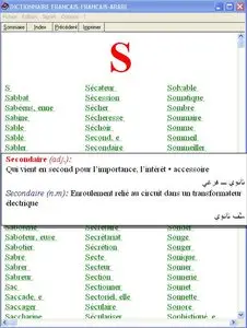 dictionnaire - francais - francais - arabe