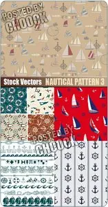 Nautical pattern 3 - Stock Vector