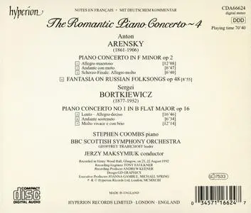 Stephen Coombs, Jerzy Maksymiuk - The Romantic Piano Concerto Vol. 4: Arensky & Bortkiewicz: Piano Concertos (1993)