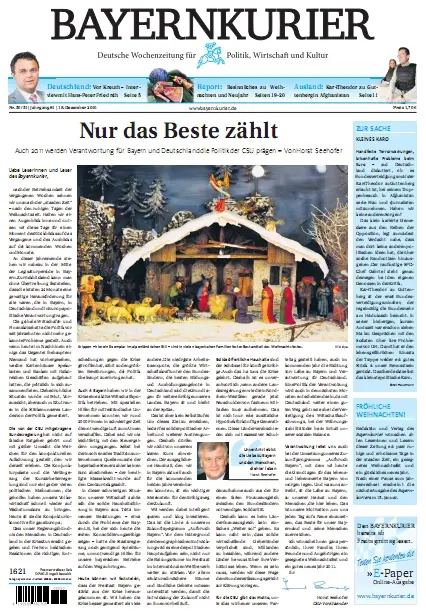 BAYERNKURIER Nr. 50-51/2010 vom 18. Dezember  2010