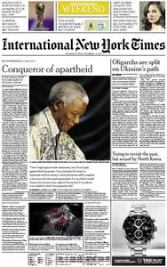 International New York Times from Saturday, 07. December 2013