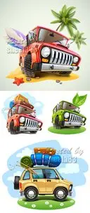 Travel Car Vector