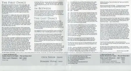 Cecil Taylor & Dominic Duval - The Last Dance Volumes 1 & 2 (2009) {2CD Set Cadence Jazz CJR 1229~30}