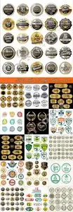 Labels stickers and badges collection vector 5