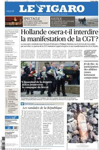 Le Figaro du Samedi 18 et Dimanche 19 Juin 2016