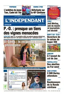 L'Indépendant - 16 Septembre 2024