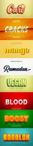 Psd text effect set vol 020