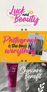 EE - Luck and Beauty  Beautiful Brush Font QT7ENNT