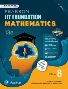 Pearson IIT Foundation' 25 Mathematics Class 8, For JEE, NTSE & Olympiad Exams, 13th Edition