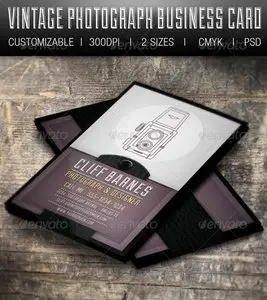 GraphicRiver Vintage Photograph Business Card