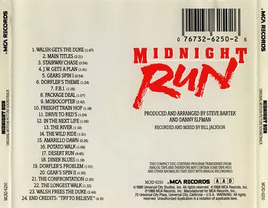 Danny Elfman - Midnight Run: Original Motion Picture Soundtrack (1988) [Re-Up]