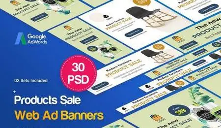 Product Banners Ad - 30 PSD [02 Sets]