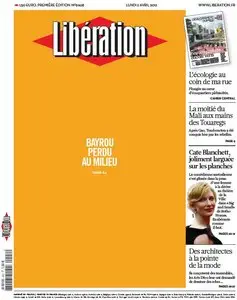Libération du Lundi 2 Avril 2012