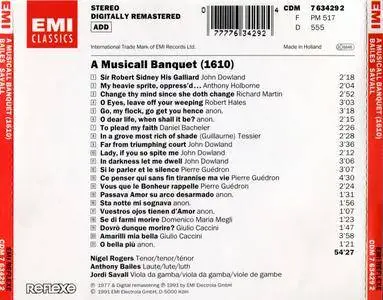 Jordi Savall, Nigel Rogers, Anthony Bailes - A Musicall Banquet 1610 (1977) {EMI "Reflexe" CDM 7 63429 2 rel 1991}