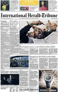 International Herald Tribune from Saturday, 15. December 2012