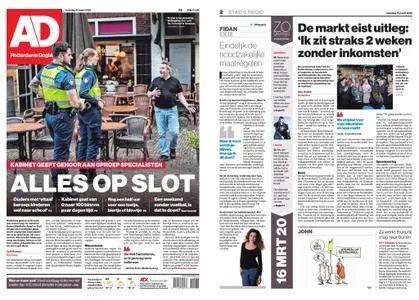 Algemeen Dagblad - Rotterdam Stad – 16 maart 2020