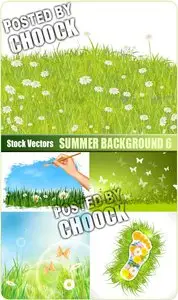 Summer background 6 - Stock Vector