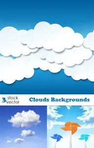 Vectors - Clouds Backgrounds