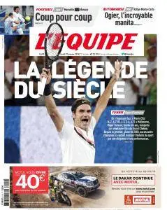 L'equipe du Lundi 29 Janvier 2018