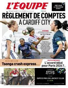 L'equipe du Jeudi 1 Juin 2017