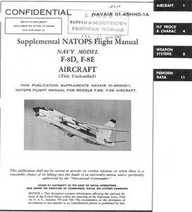 Supplemental NATOPS Flight Manual Navy Model F-8D, F-8E Aircraft