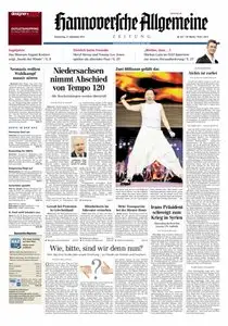 Hannoversche Allgemeine Zeitung - 27.09.2012