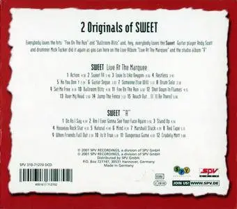 Sweet - 2 Originals Of Sweet: Live At The Marquee / "A" (2001)