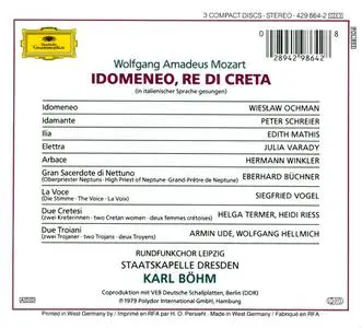 Karl Böhm, Staatskapelle Dresden - Wolfgang Amadeus Mozart: Idomeneo, re di Creta (1990)
