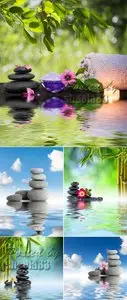 Stock Photo - Spa Zen Stones