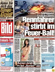 Bild Zeitung vom 18 Oktober 2011