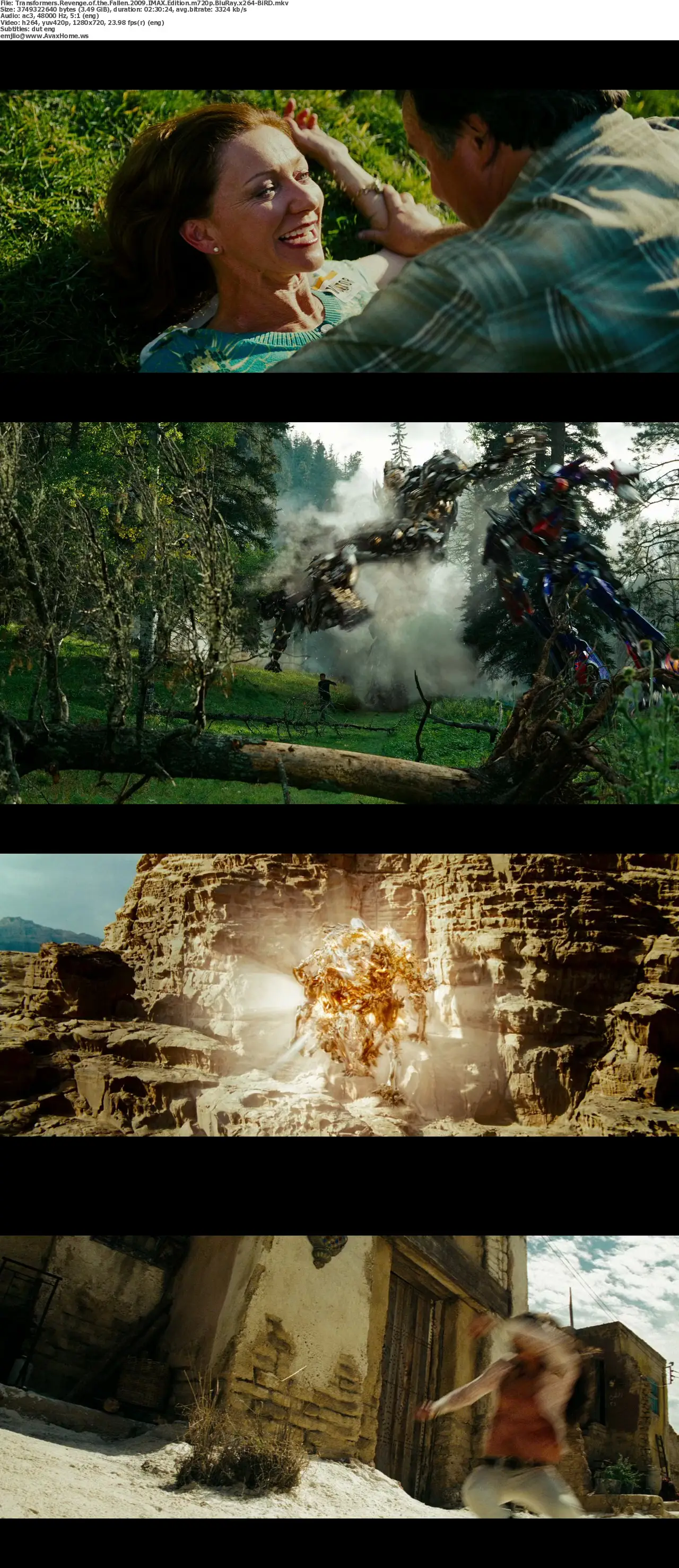 transformers revenge of the fallen 720p