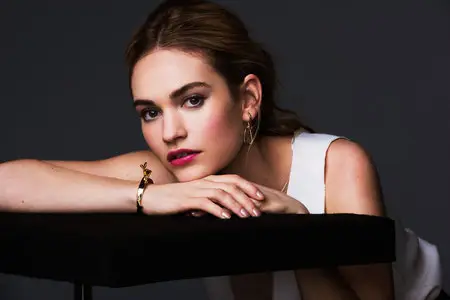 Lily James - Justin Campbell Photoshoot 2015 for Just Jared