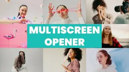 Rhythmic Multiscreen Dynamic Opener and Split Screen Slideshow 48896160