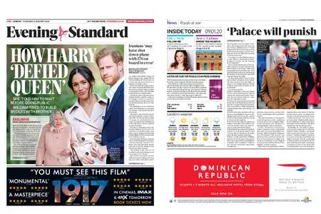 London Evening Standard – January 09, 2020