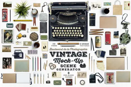 CreativeMarket - Vintage Mock-Up Scene Generator