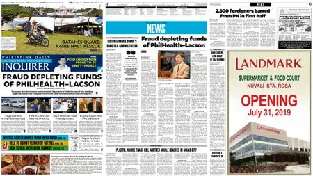 Philippine Daily Inquirer – July 30, 2019