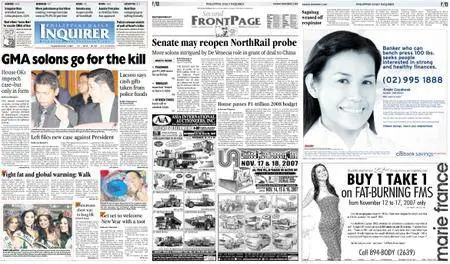 Philippine Daily Inquirer – November 13, 2007