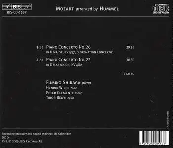 Fumiko Shiraga - Mozart: Piano Concertos Nos. 26 & 22 (Chamber Arrangements by Hummel) (2006)