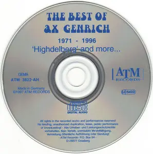 Ax Genrich - The Best Of Ax Genrich: 1971 - 1996 Highdelberg, And More (1997)